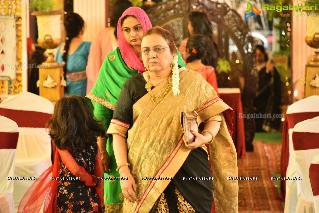 Maria and Dr Syed Mohd Faisal Mahmood. Reception at Paigah Gardens, Begumpet