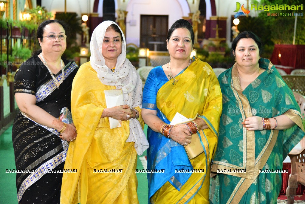 Maria and Dr Syed Mohd Faisal Mahmood. Reception at Paigah Gardens, Begumpet