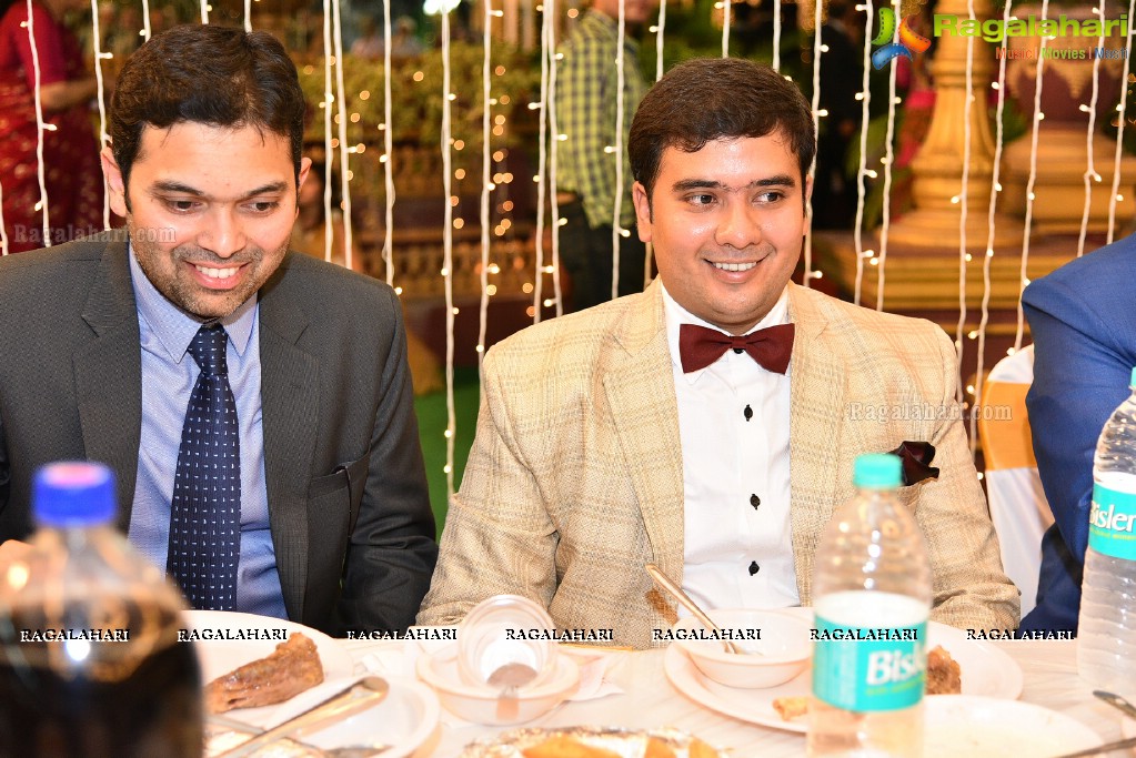 Maria and Dr Syed Mohd Faisal Mahmood. Reception at Paigah Gardens, Begumpet