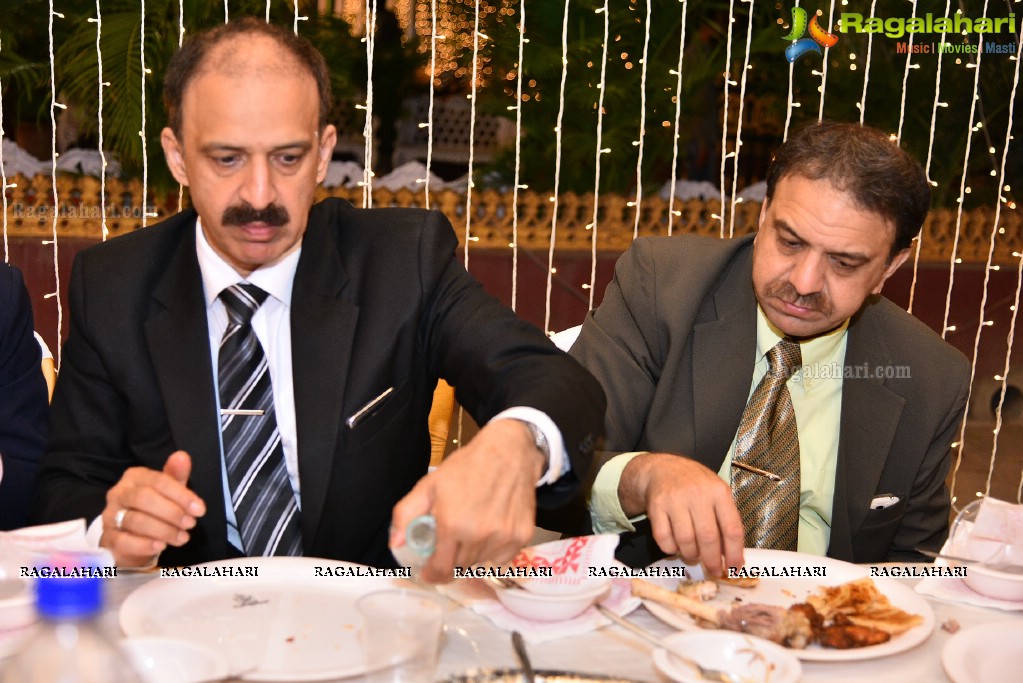 Maria and Dr Syed Mohd Faisal Mahmood. Reception at Paigah Gardens, Begumpet