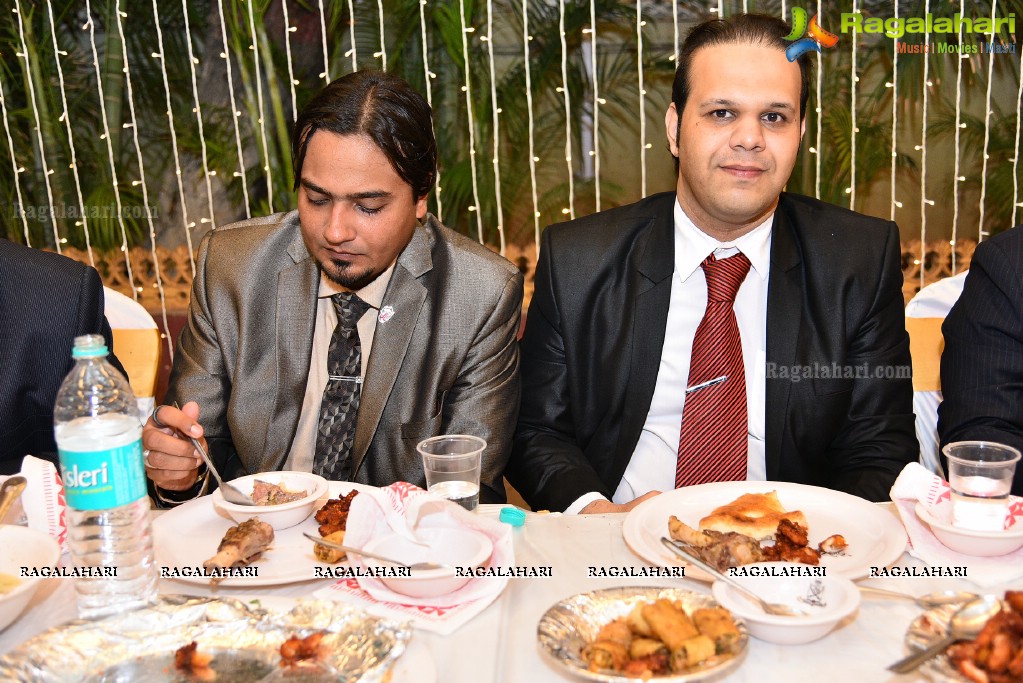 Maria and Dr Syed Mohd Faisal Mahmood. Reception at Paigah Gardens, Begumpet