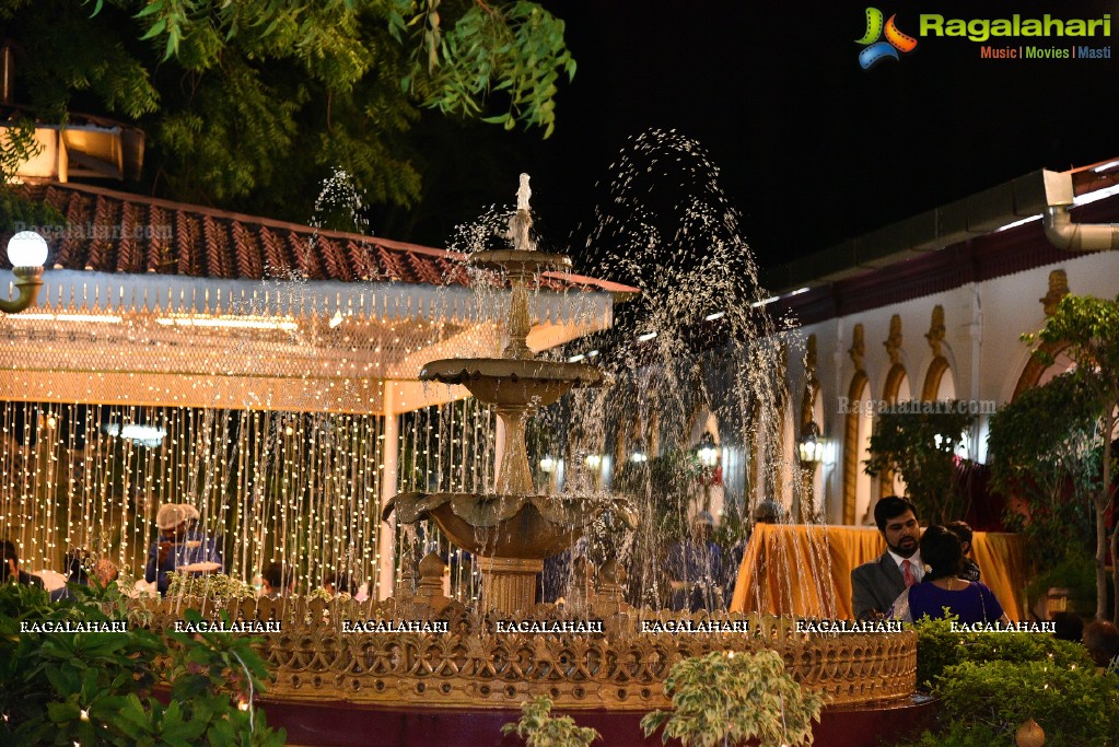 Maria and Dr Syed Mohd Faisal Mahmood. Reception at Paigah Gardens, Begumpet