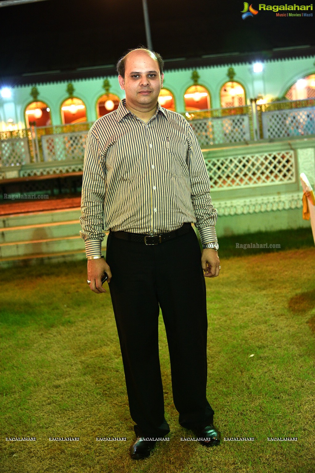 Maria and Dr Syed Mohd Faisal Mahmood. Reception at Paigah Gardens, Begumpet