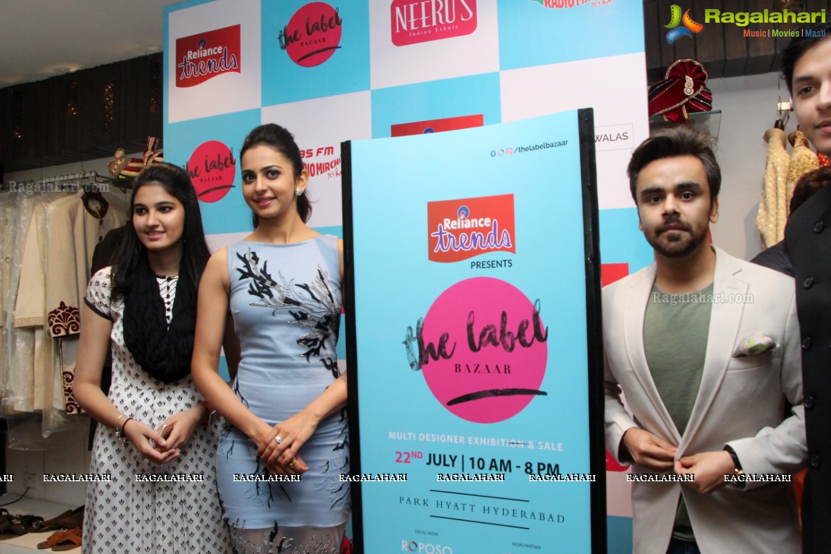 Rakul Preet Singh launches Label Bazaar 2nd Edition at Neeru's Emporio, Hyderabad