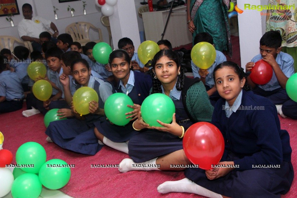 Rashmi Gautam at Kalasha Foundation's Akshara Kalasham Event at Ashray-Akruti, Hyderabad