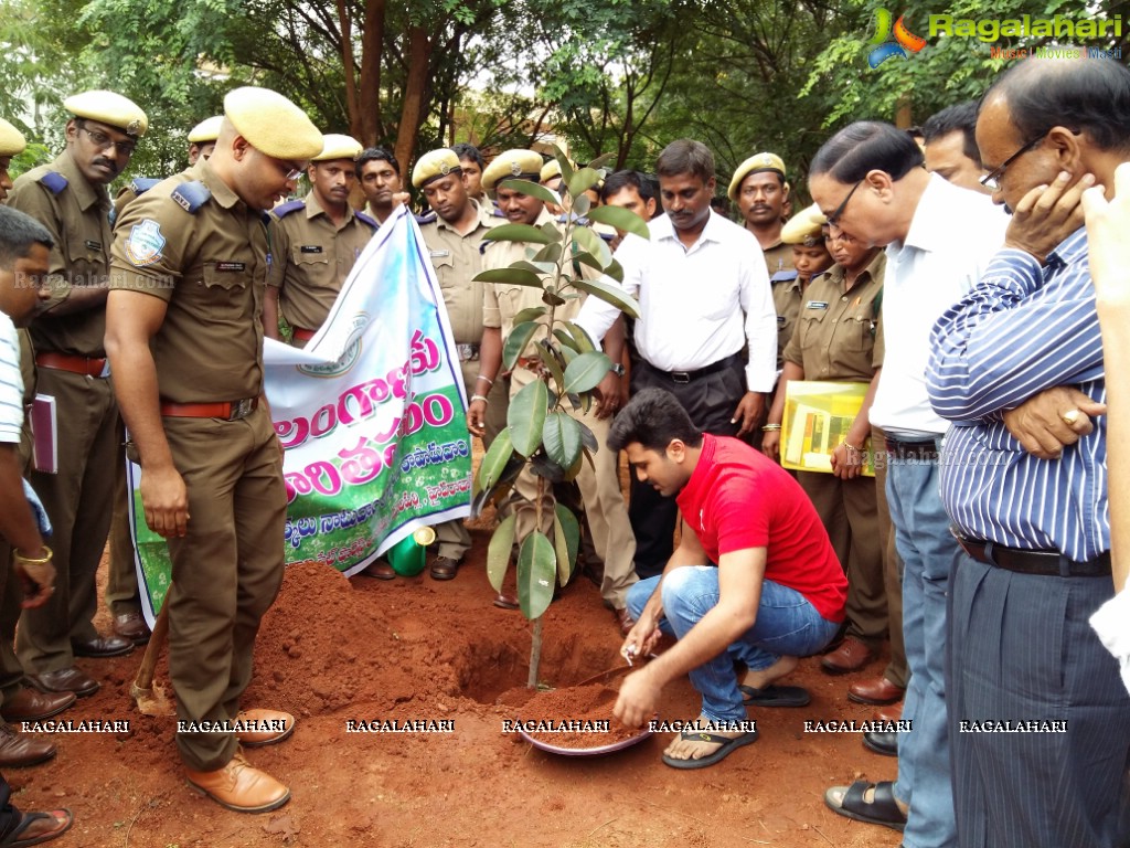 Hero Sharwanand partcipated in Haritha Haram at Telangana State Forest Academy