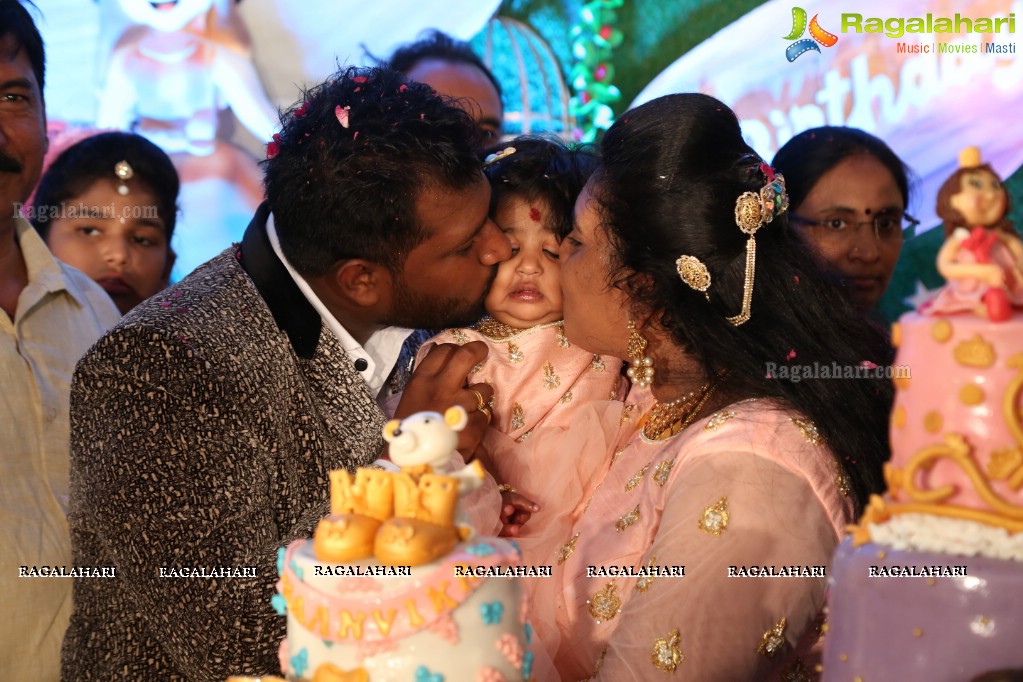 First Birthday Celebrations of Baby Haanvika Konka at Sri Raja Rajeshwari Gardens