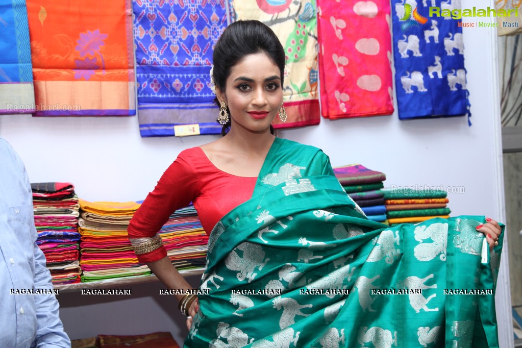 Pooja Sree Inaugurates National Silk Expo at Sri Satyasai Nigamagamam