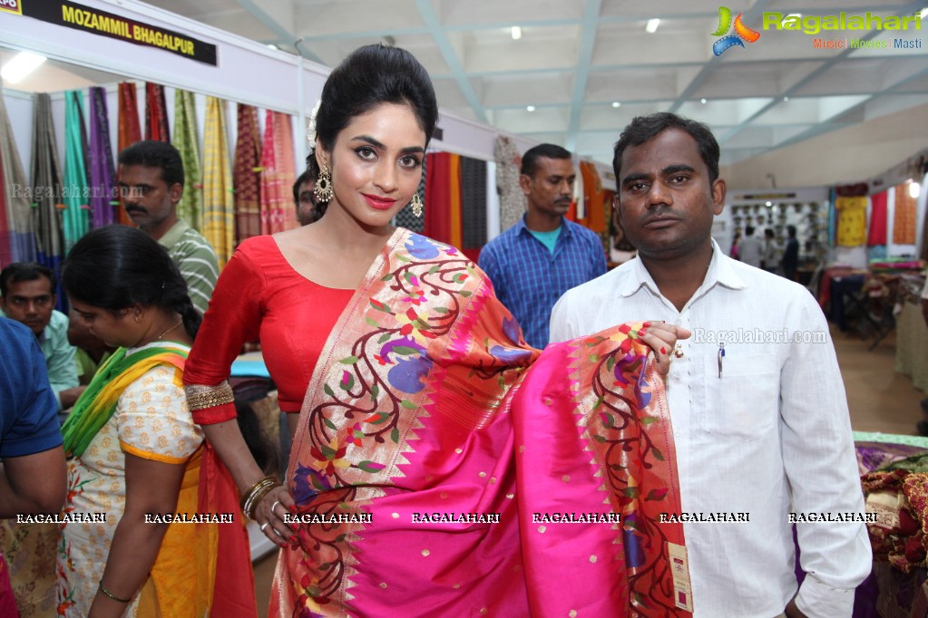 Pooja Sree Inaugurates National Silk Expo at Sri Satyasai Nigamagamam