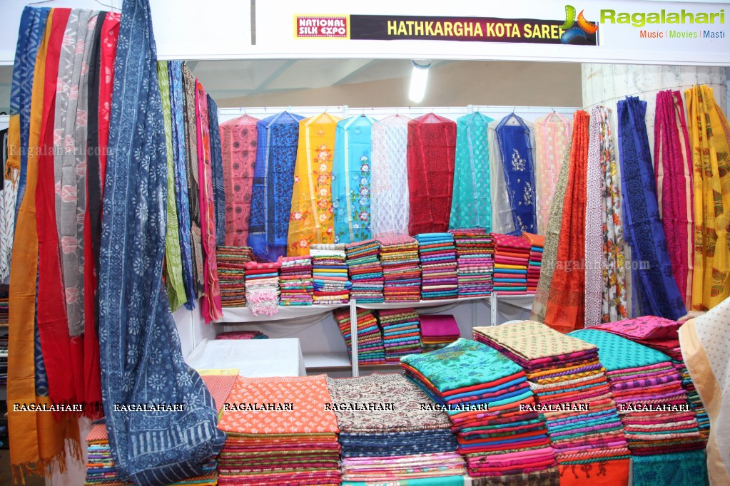 Pooja Sree Inaugurates National Silk Expo at Sri Satyasai Nigamagamam