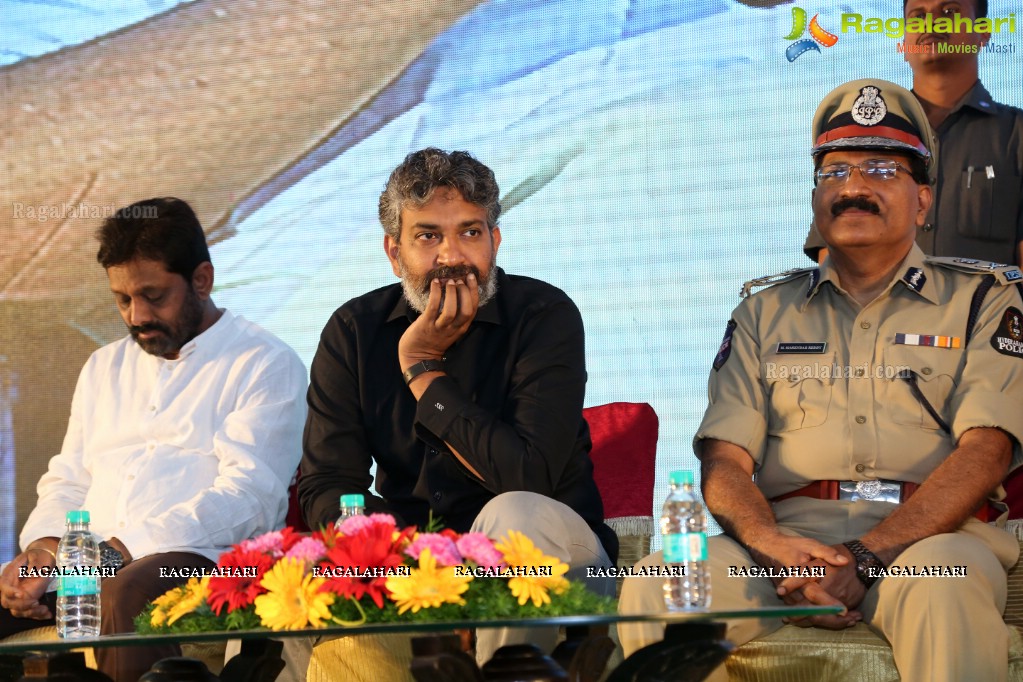 Mega Traffic Awareness Programme for College Students by Allu Arjun and Rajamouli