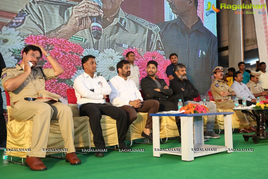 Mega Traffic Awareness Programme for College Students by Allu Arjun and Rajamouli