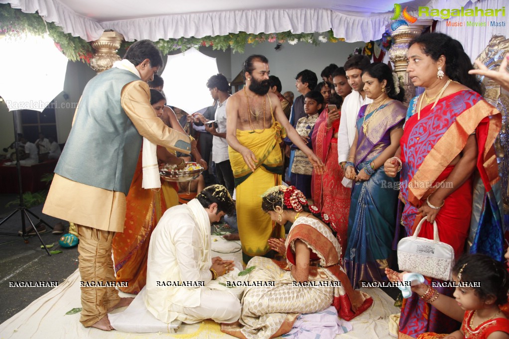 Grand Wedding of Sumanth with Sirisha at Bramaramba Mallikarjuna Swamy Kalyanamandapam, Hyderabad