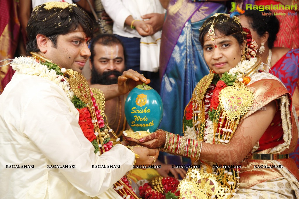 Grand Wedding of Sumanth with Sirisha at Bramaramba Mallikarjuna Swamy Kalyanamandapam, Hyderabad