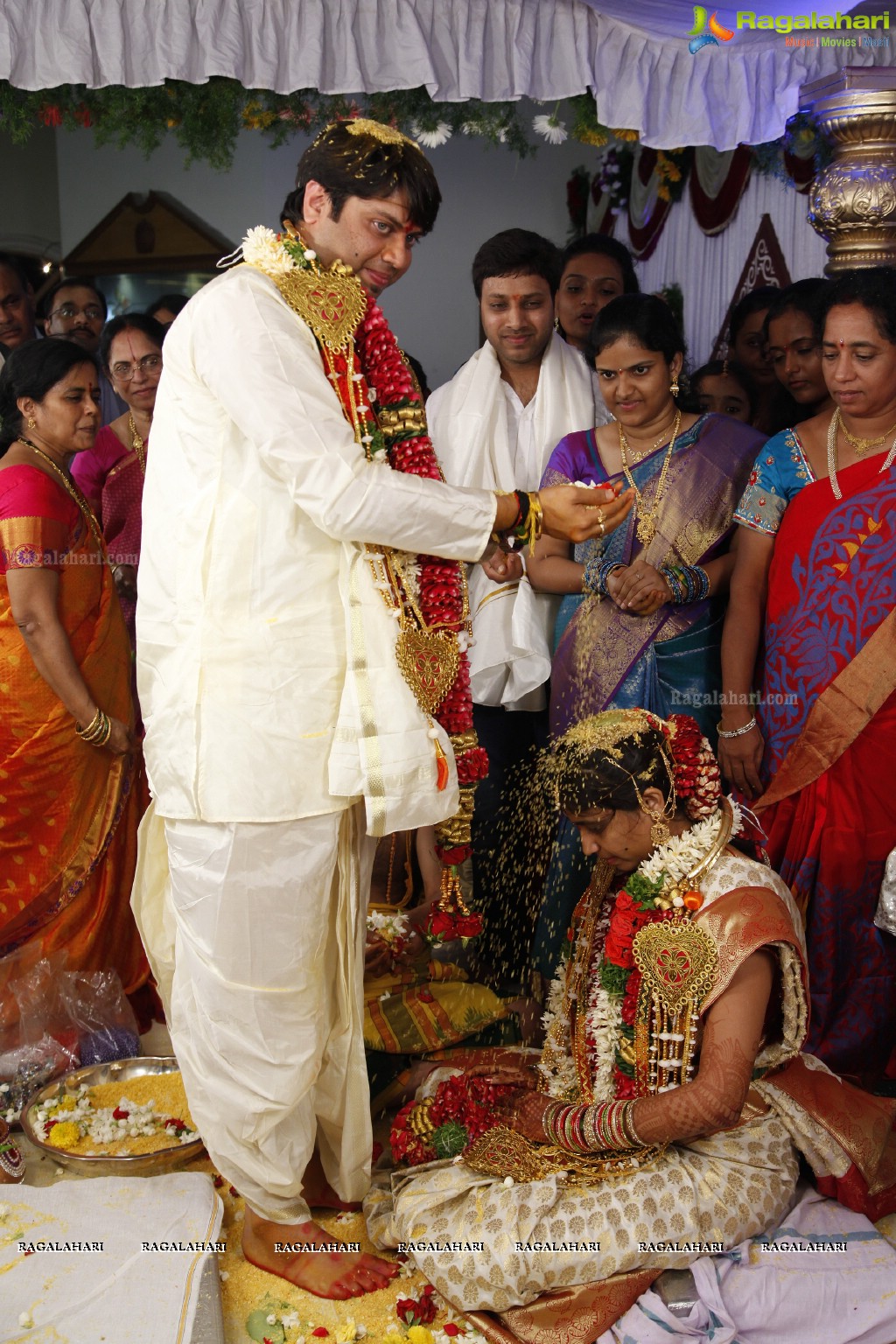 Grand Wedding of Sumanth with Sirisha at Bramaramba Mallikarjuna Swamy Kalyanamandapam, Hyderabad