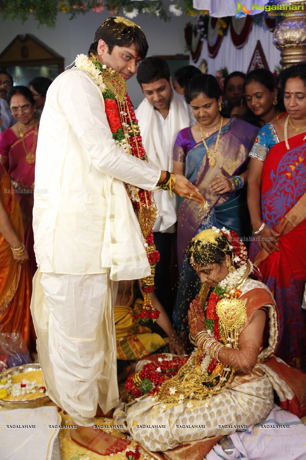 Grand Wedding of Sumanth with Sirisha at Bramaramba Mallikarjuna Swamy Kalyanamandapam, Hyderabad