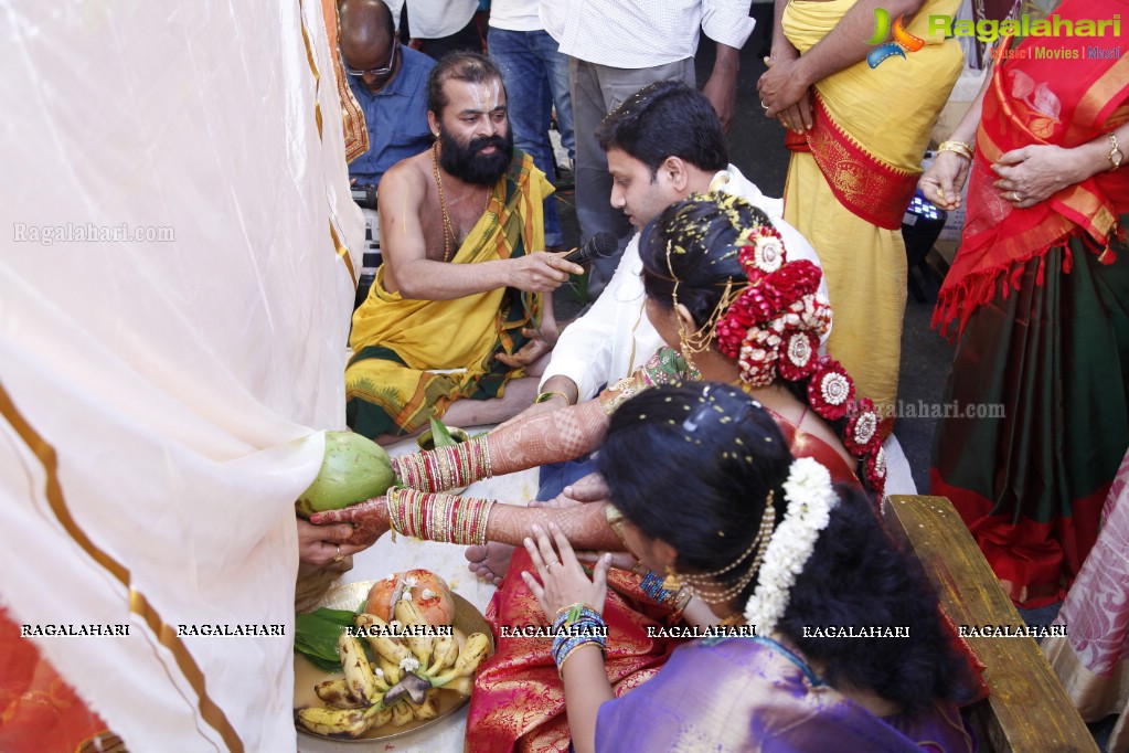 Grand Wedding of Sumanth with Sirisha at Bramaramba Mallikarjuna Swamy Kalyanamandapam, Hyderabad