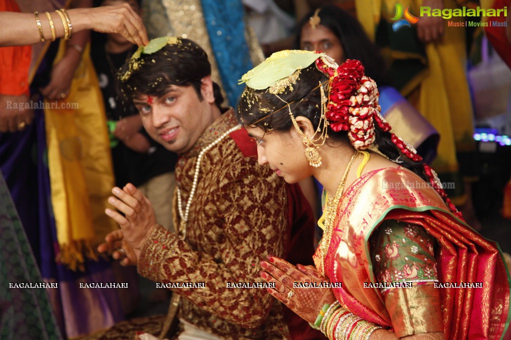 Grand Wedding of Sumanth with Sirisha at Bramaramba Mallikarjuna Swamy Kalyanamandapam, Hyderabad