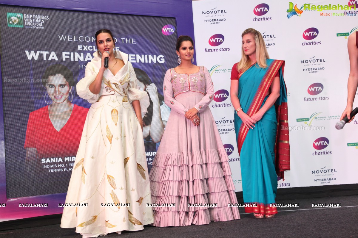 WTA Finals Evening with Sania Mirza and Neha Dhupia at Novotel Hyderabad Airport