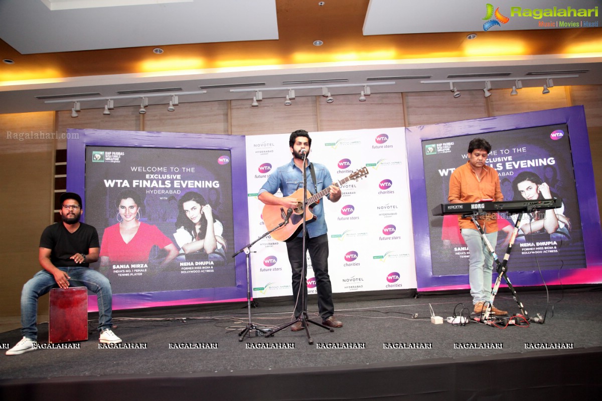 WTA Finals Evening with Sania Mirza and Neha Dhupia at Novotel Hyderabad Airport