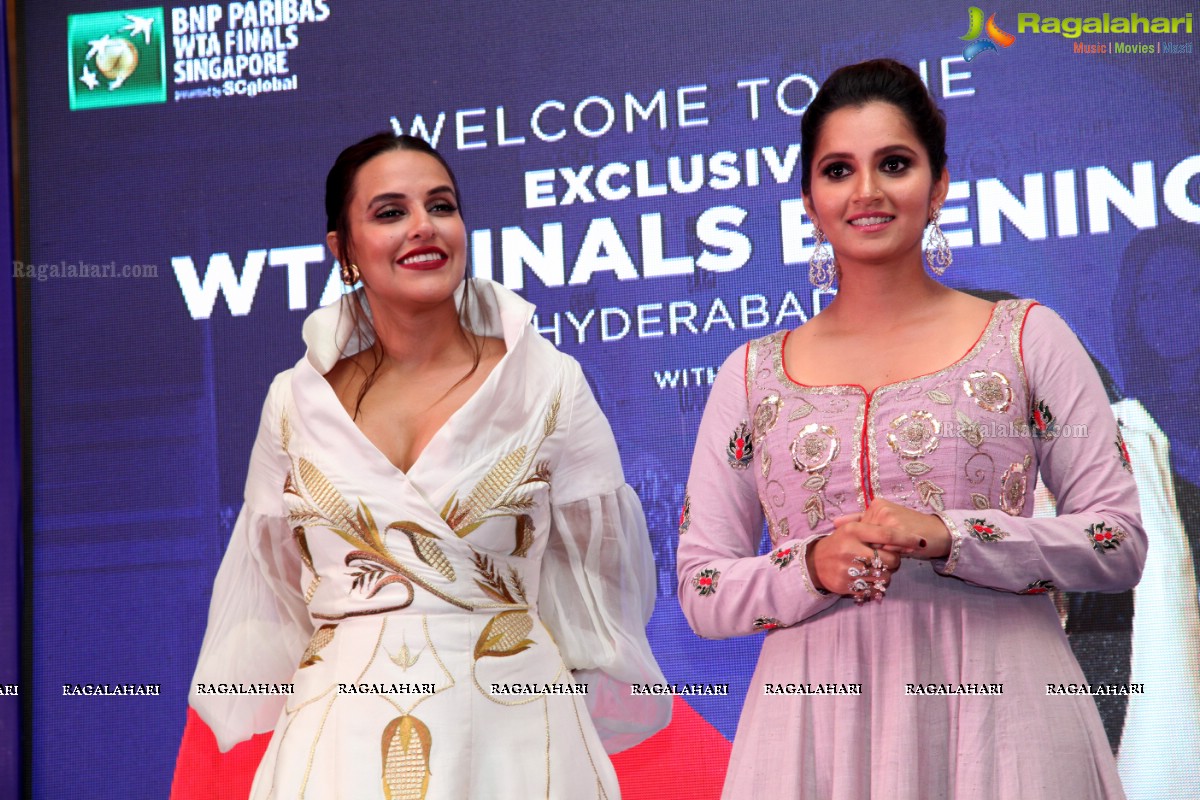 WTA Finals Evening with Sania Mirza and Neha Dhupia at Novotel Hyderabad Airport