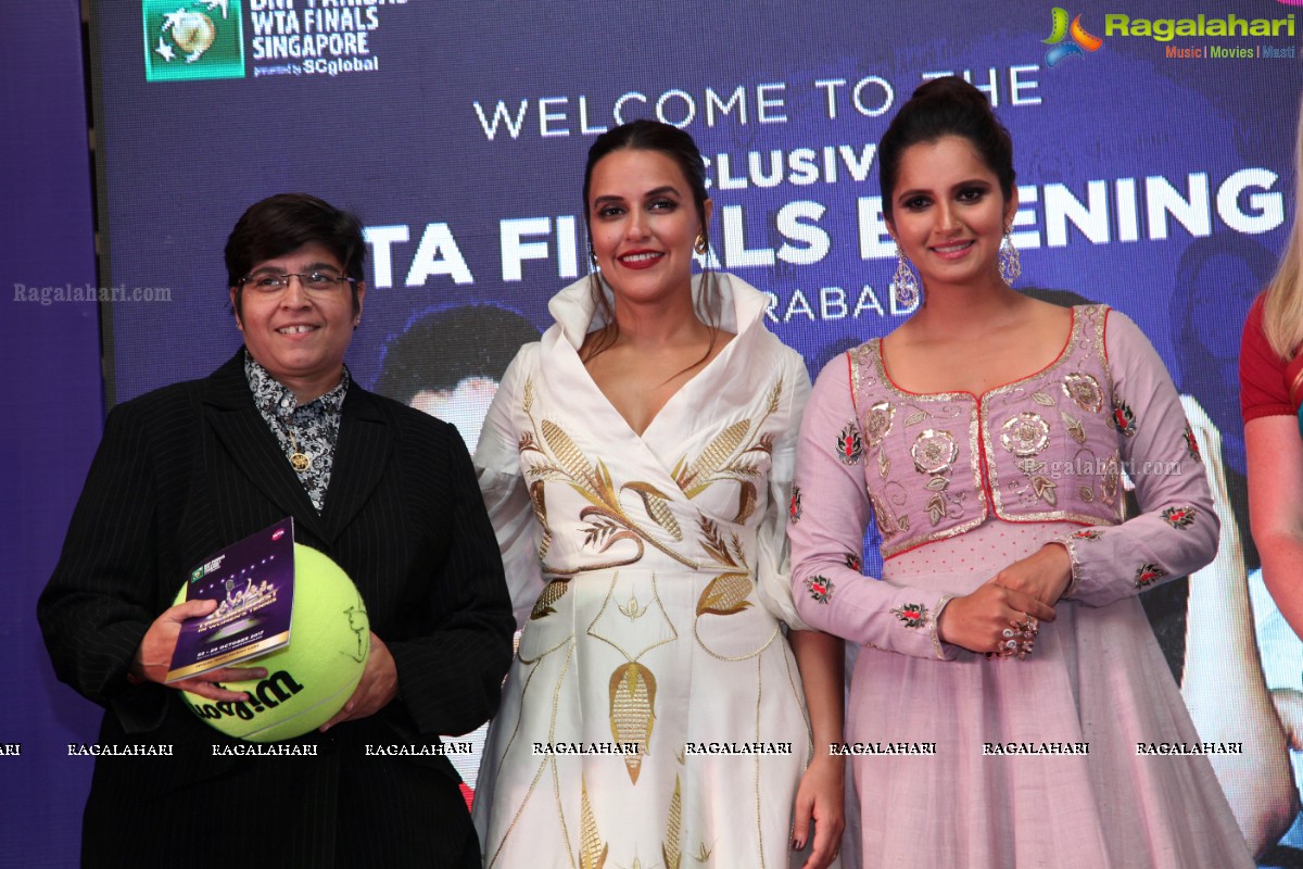 WTA Finals Evening with Sania Mirza and Neha Dhupia at Novotel Hyderabad Airport