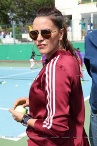 Sania Mirza Neha Dhupia Sania Mirza Tennis Academy