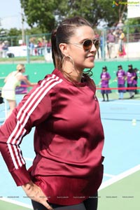 Sania Mirza Neha Dhupia Sania Mirza Tennis Academy