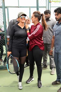 Sania Mirza Neha Dhupia Sania Mirza Tennis Academy