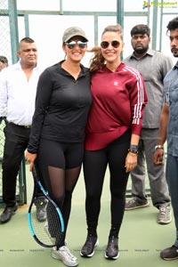 Sania Mirza Neha Dhupia Sania Mirza Tennis Academy