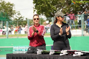 Sania Mirza Neha Dhupia Sania Mirza Tennis Academy