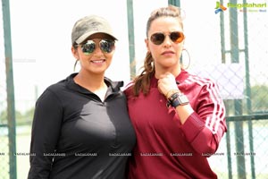 Sania Mirza Neha Dhupia Sania Mirza Tennis Academy