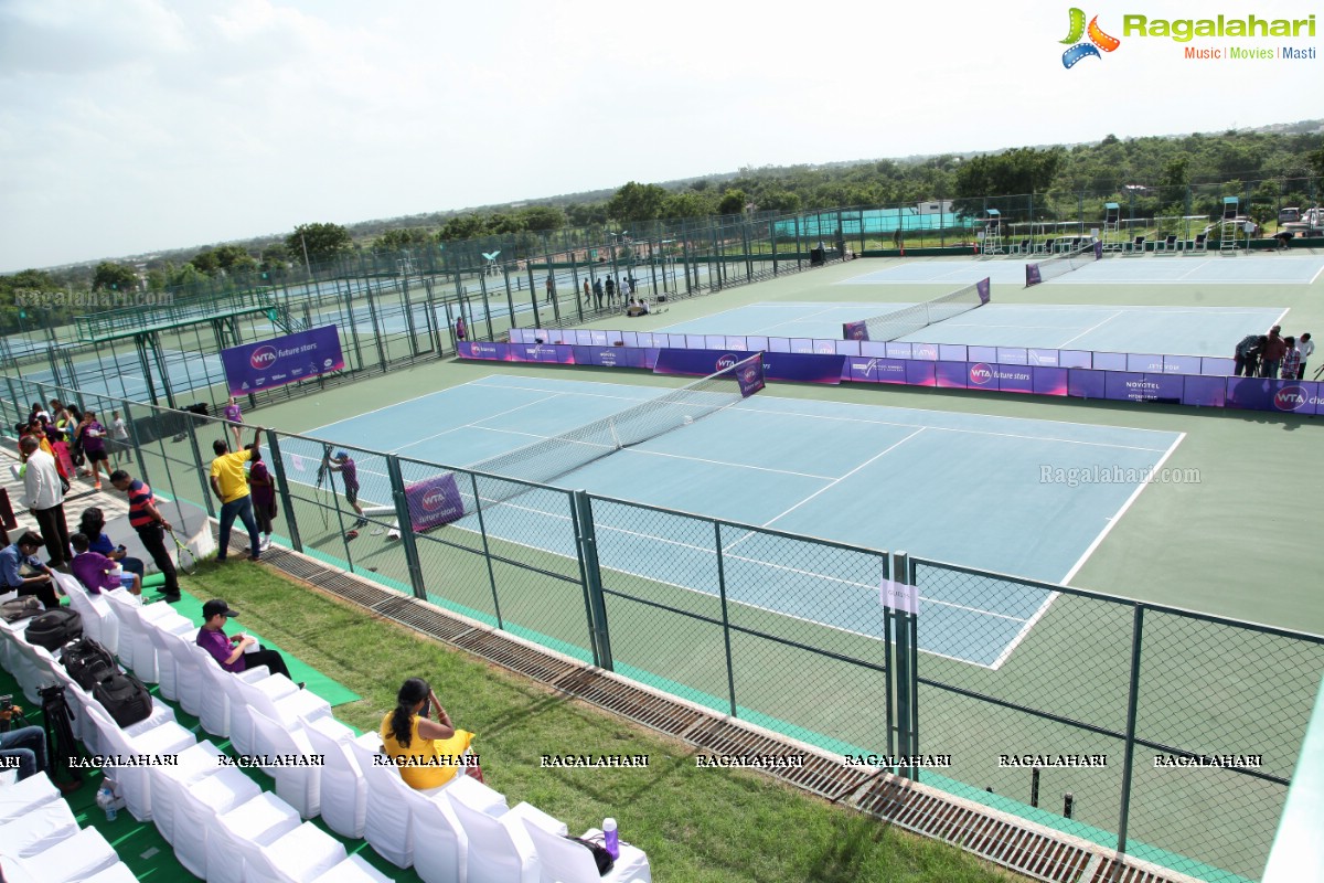 Sania Mirza and Neha Dhupia at the Sania Mirza Tennis Academy