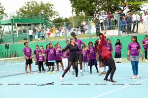 Sania Mirza Neha Dhupia Sania Mirza Tennis Academy