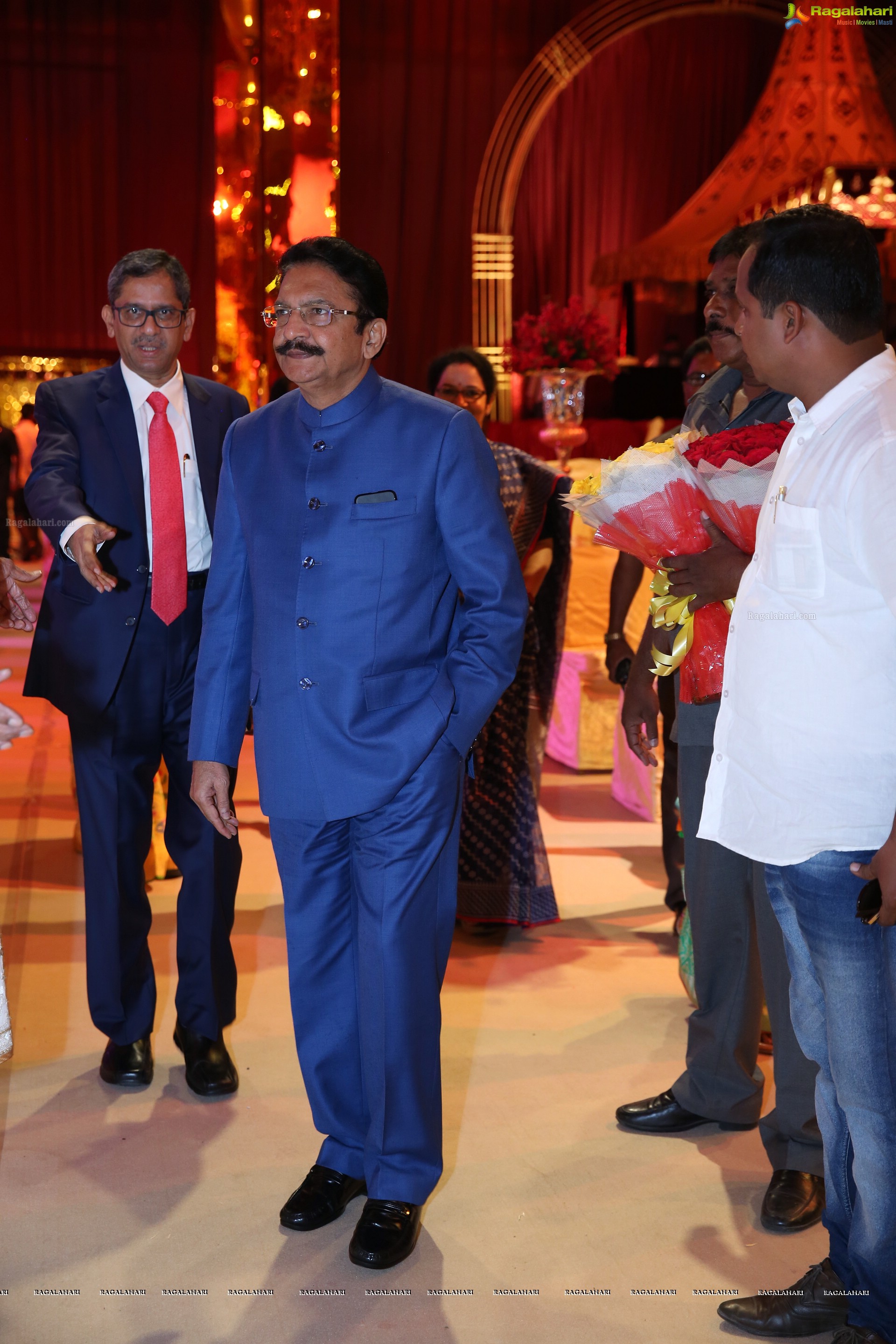 Grand Wedding Ceremony of Anindith Reddy (Dr Prathap C. Reddy's Grandson) with Shriya Bhupal at HITEX (High Definition Photos)