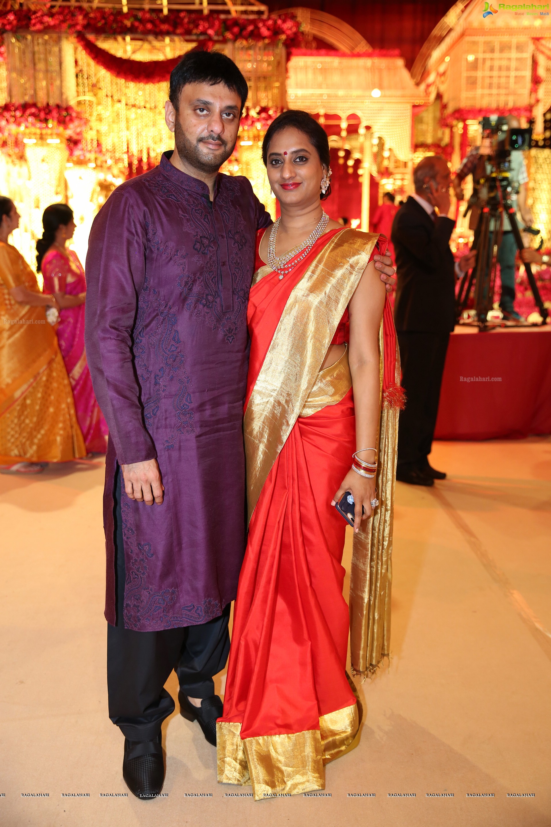 Grand Wedding Ceremony of Anindith Reddy (Dr Prathap C. Reddy's Grandson) with Shriya Bhupal at HITEX (High Definition Photos)