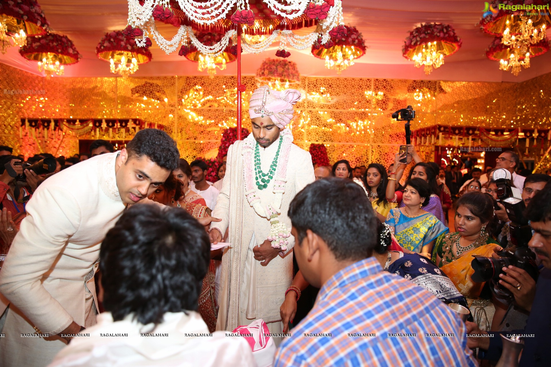 Grand Wedding Ceremony of Anindith Reddy (Dr Prathap C. Reddy's Grandson) with Shriya Bhupal at HITEX (High Definition Photos)