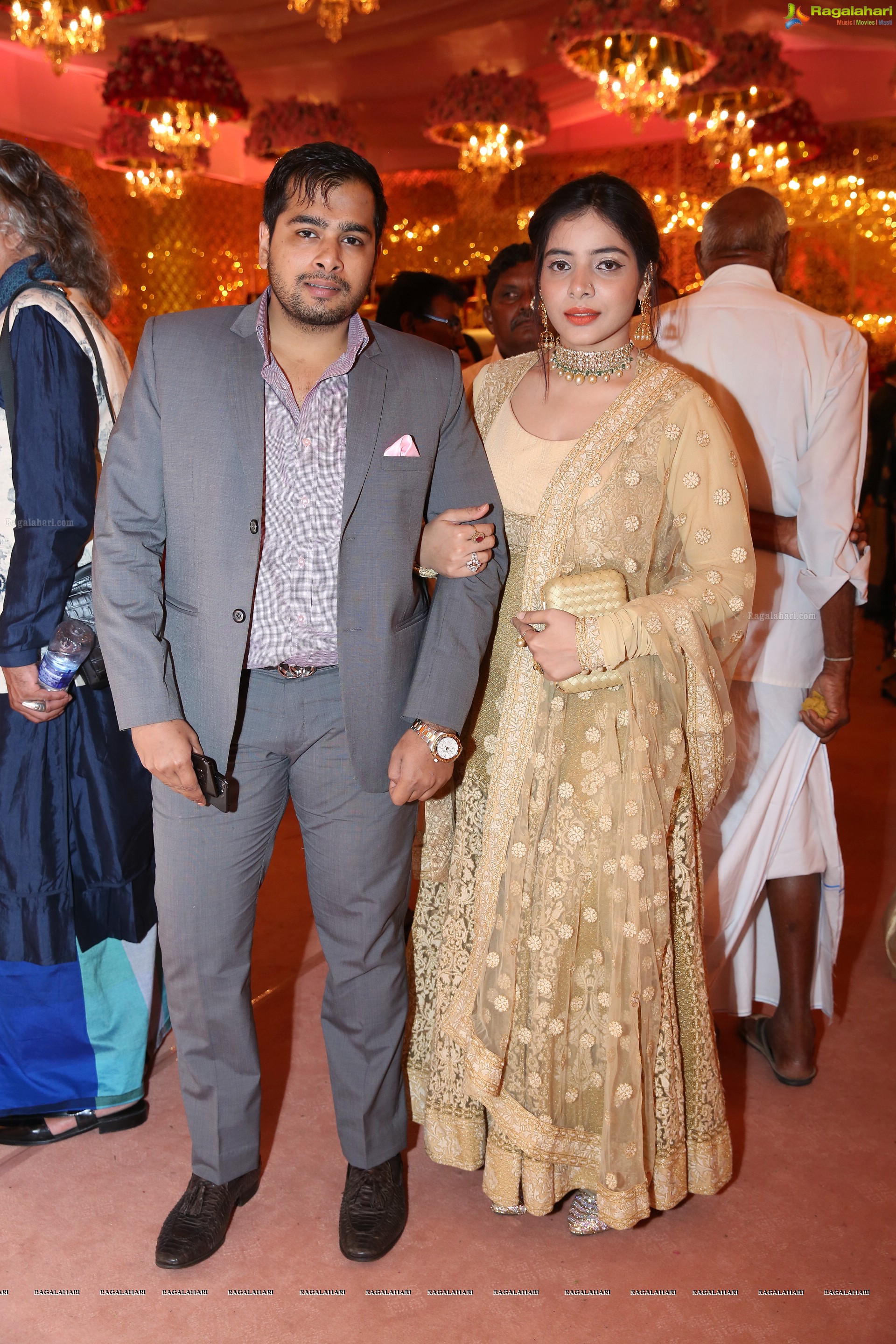 Grand Wedding Ceremony of Anindith Reddy (Dr Prathap C. Reddy's Grandson) with Shriya Bhupal at HITEX (High Definition Photos)