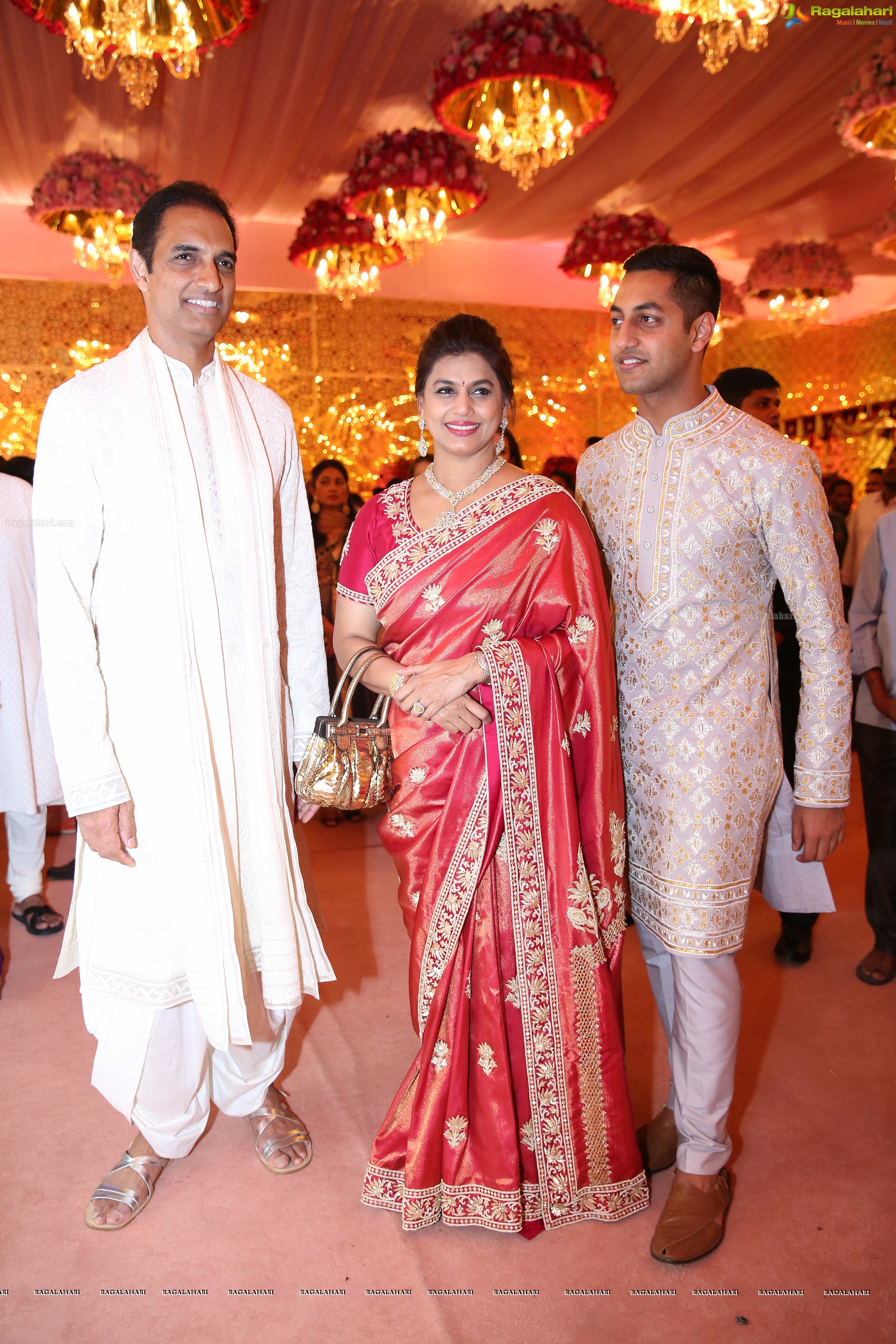 Grand Wedding Ceremony of Anindith Reddy (Dr Prathap C. Reddy's Grandson) with Shriya Bhupal at HITEX (High Definition Photos)