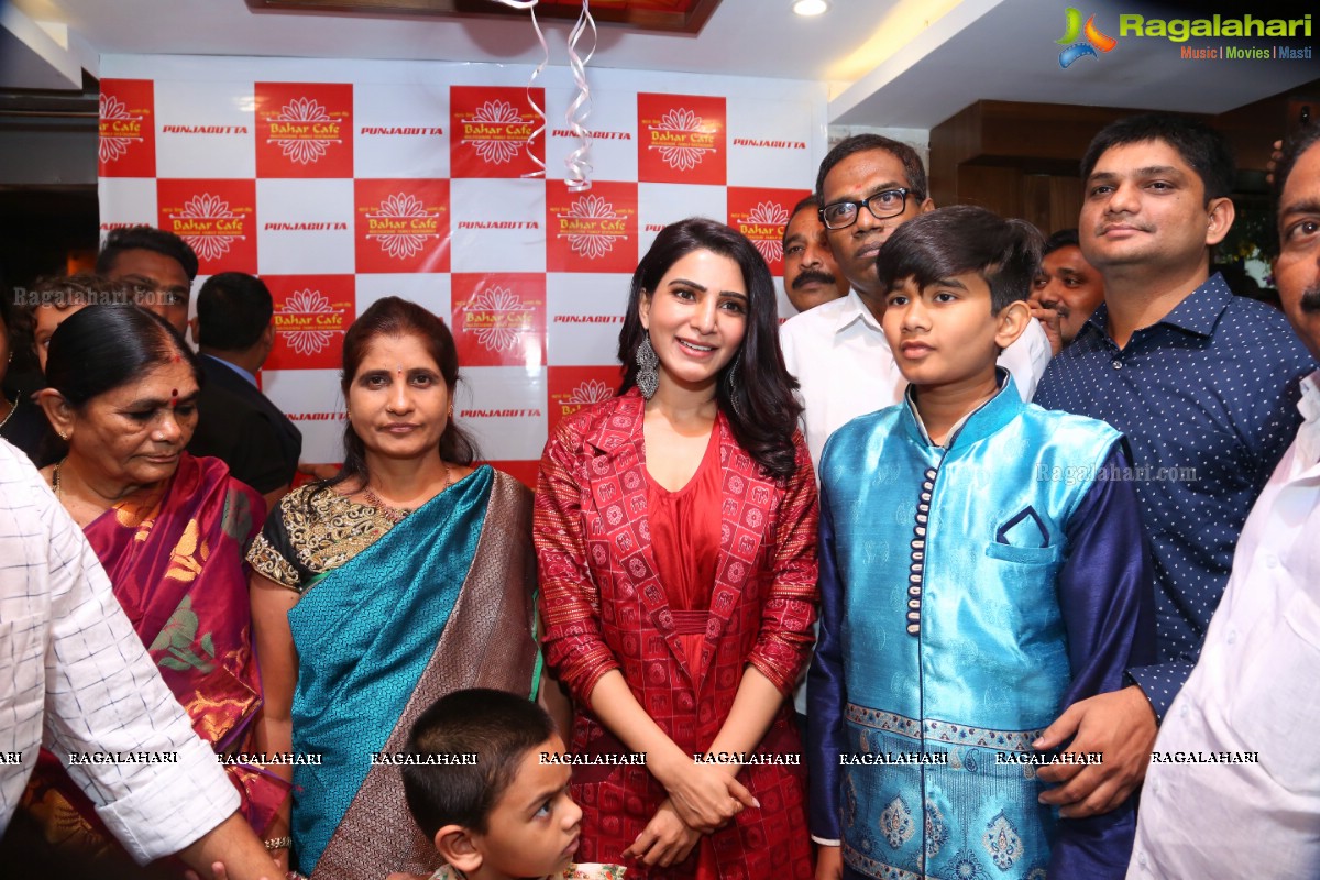 Samantha launches Bahar Cafe Multi-Cuisine Family Restaurant, Punjagutta, Hyderabad