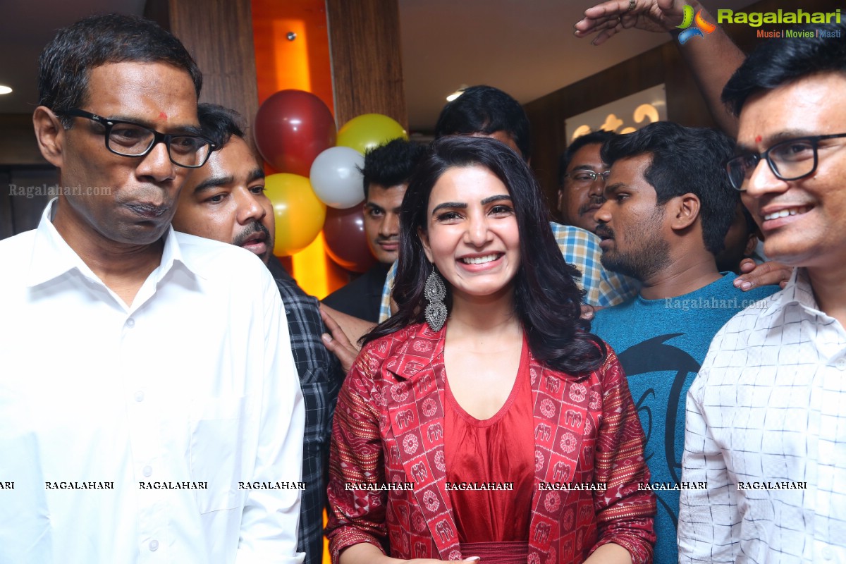 Samantha launches Bahar Cafe Multi-Cuisine Family Restaurant, Punjagutta, Hyderabad