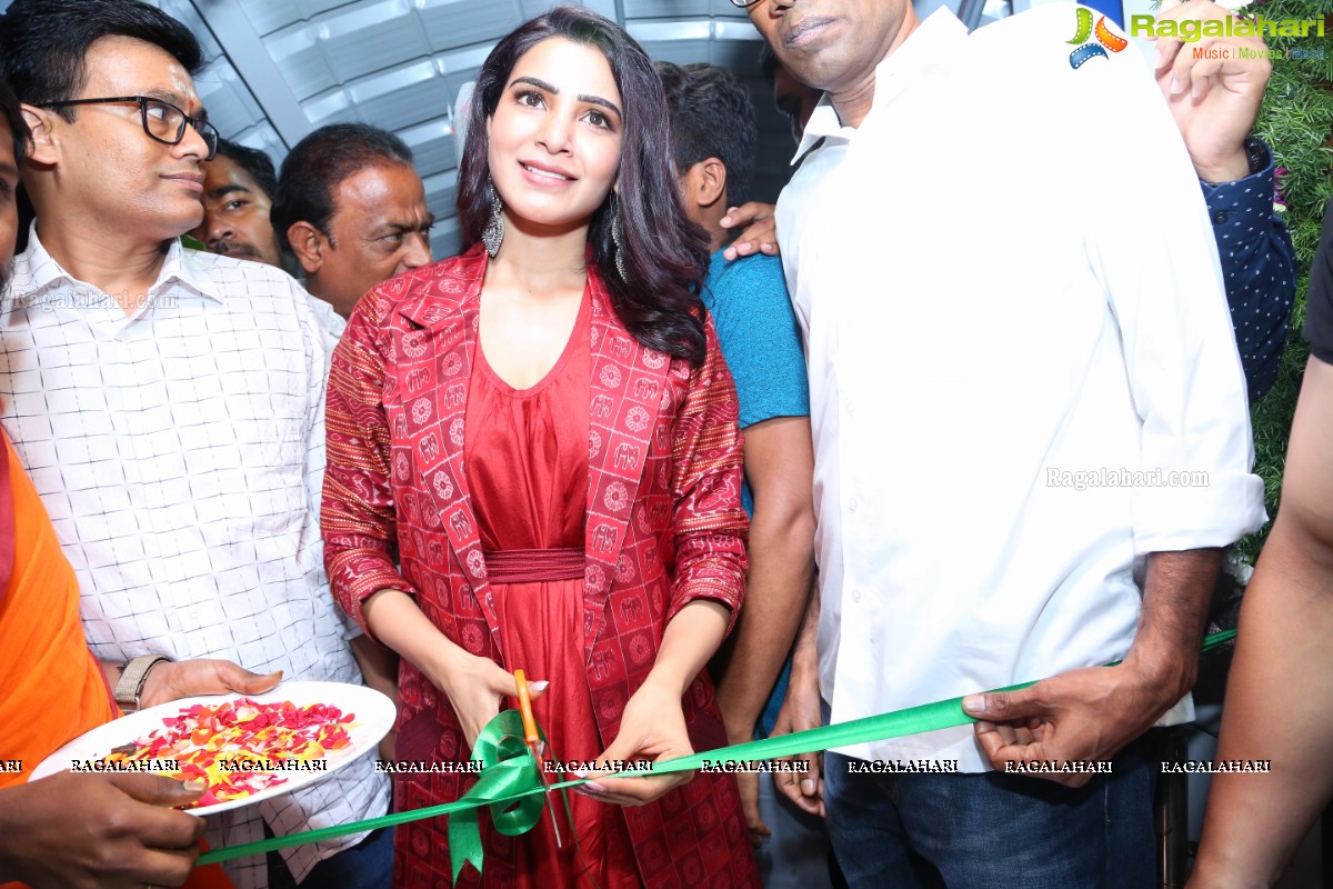 Samantha launches Bahar Cafe Multi-Cuisine Family Restaurant, Punjagutta, Hyderabad