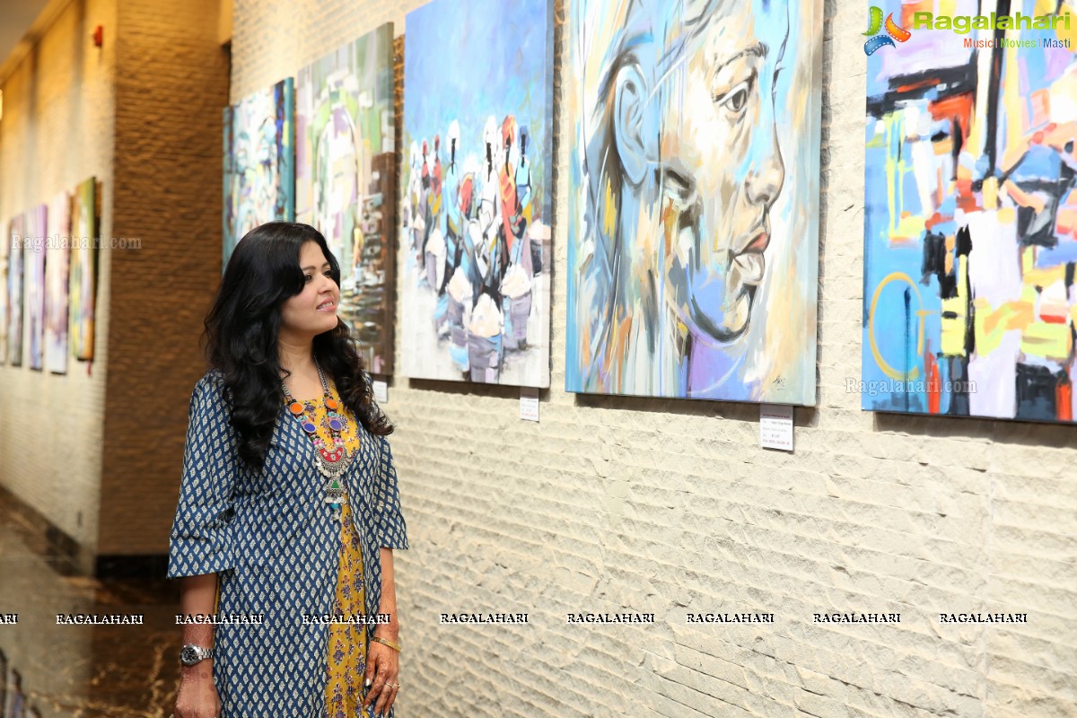 Inauguration of Transcendent - Charity Art Show at Art Walkway, Park Hyatt