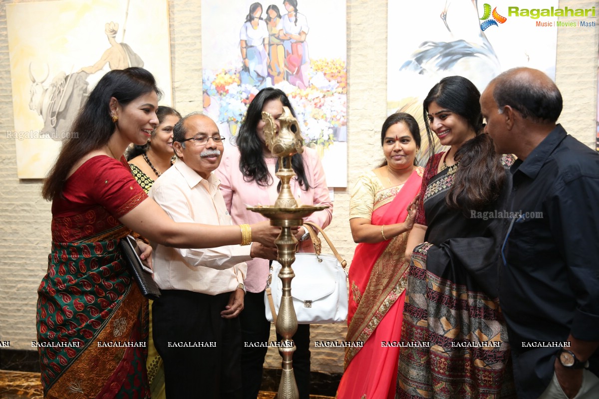 Inauguration of Transcendent - Charity Art Show at Art Walkway, Park Hyatt