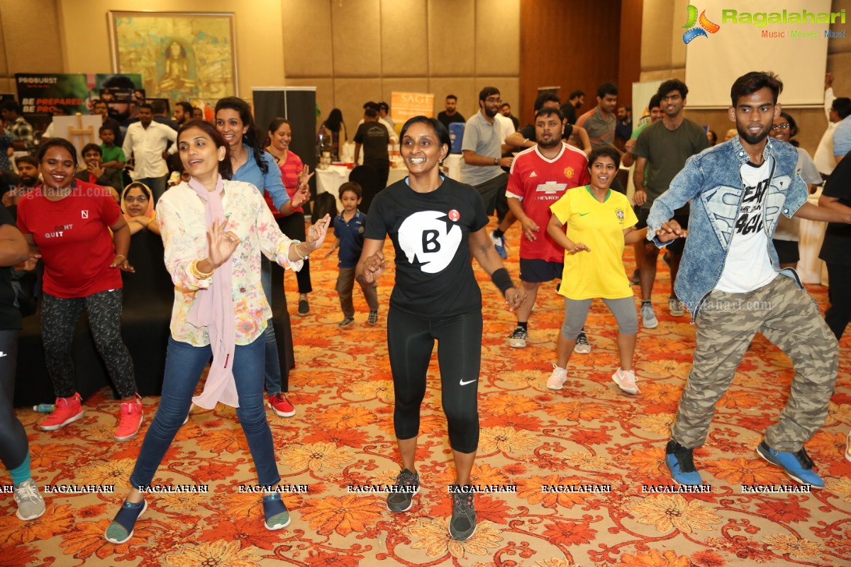 BollyBeats by Mahesh Katta and Yoga Dance by Rina Hindocha at Health Fitness Festival 2018