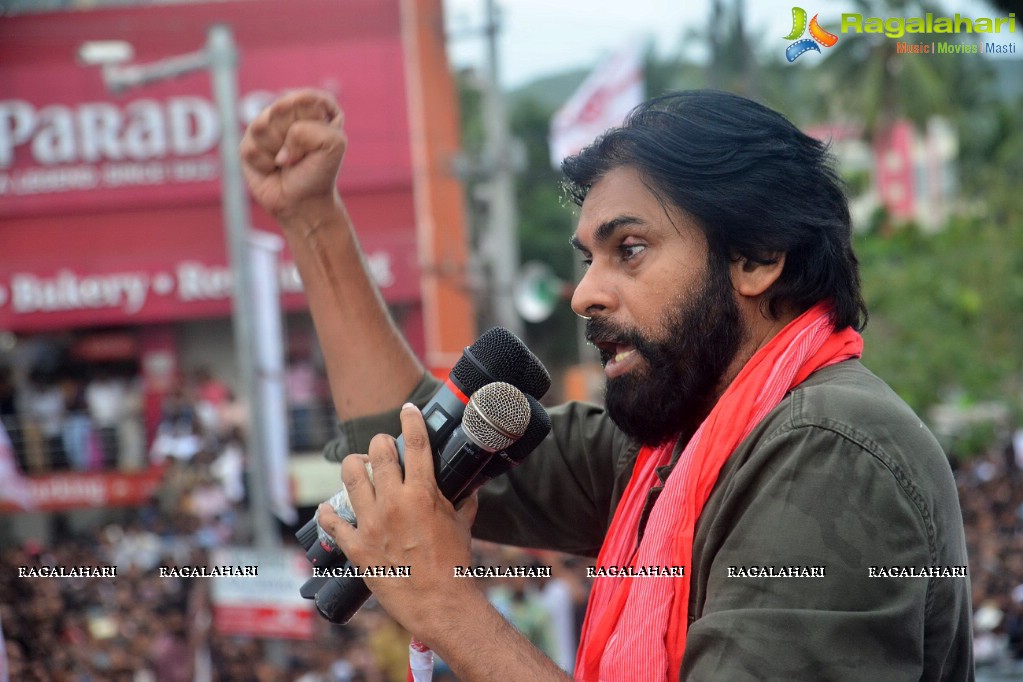 Pawan Kalyan Jana Sena Campaign in and around Vizag