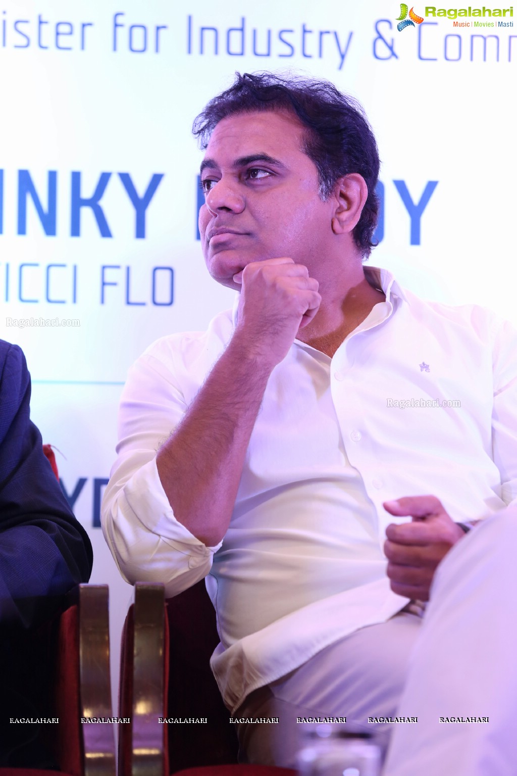 KT Rama Rao launches FLO TSIIC Industrial Park and handed over land allotment letters to 18 FLO Women Entrepreneurs