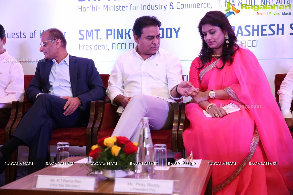 KT Rama Rao launches FLO TSIIC Industrial Park and handed over land allotment letters to 18 FLO Women Entrepreneurs