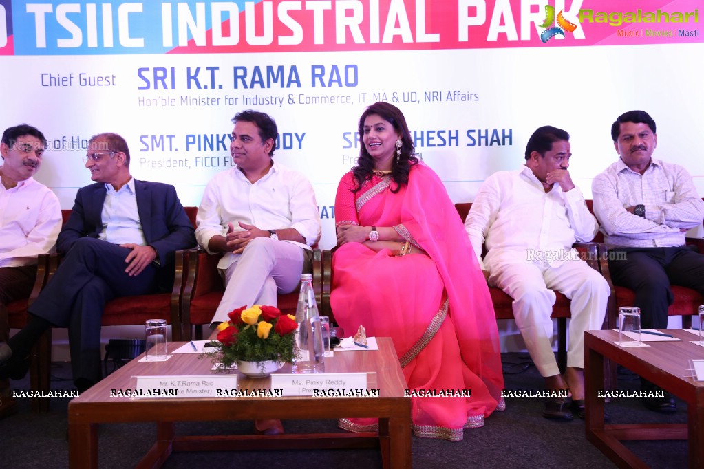 KT Rama Rao launches FLO TSIIC Industrial Park and handed over land allotment letters to 18 FLO Women Entrepreneurs