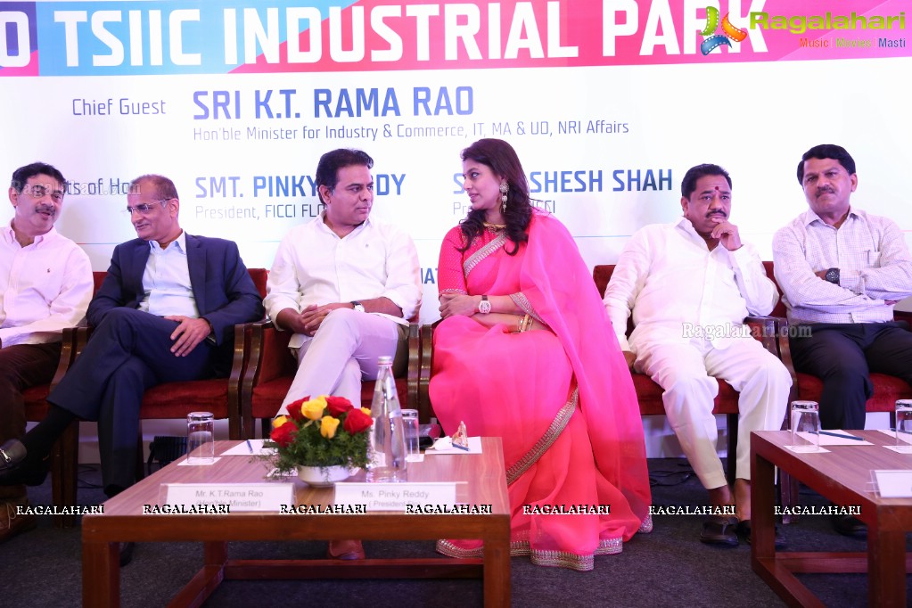 KT Rama Rao launches FLO TSIIC Industrial Park and handed over land allotment letters to 18 FLO Women Entrepreneurs